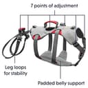 Ruffwear doubleback Harness ridisegnato, Medio, nubifragio Grigio - 4