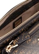 GUESS Noelle II Double Pouch Crossbody Bag Brown Logo - 4