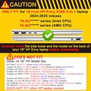 Crystal Clear Case for HP Envy x360 16-inch 2-in-1 Laptop 2024, Lightweight Hard Shell with Scratch-Resistant Protection, Precise Cutouts, Easy Installation, NOT Fitting Any Other HP - 2