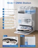 ECOVACS DEEBOT T50 PRO Omni Gen2 Saugroboter mit Wischfunktion, Ausfahrende Seitenbürste und Wischmopp, 21.000 Pa, Auto Zugabe von Reinigungslösung, Moppwäsche mit 75°C heißem Wasser, Ultradünn 81 mm - 6