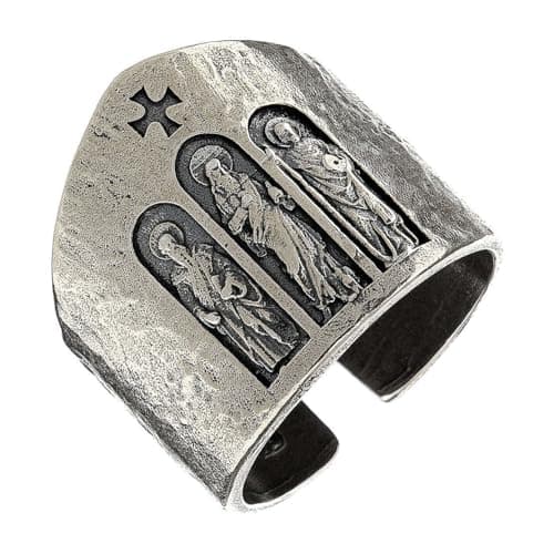Holyart Anello vescovile Paolo Vi Argento 925 regolabile