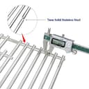 GFTIME Griglia di ricambio per Landmann Triton, Enders Boston/Monroe PRO 4, Broil King Baron/Crown, Napoleon LEX 485, 7 mm, set da 2 pezzi - 3