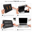 MOSISO Cover Compatibile con MacBook Air 15 Custodia M4 M3 M2 2025 2024 2023 A3241 A3114 A2941 con Touch ID, Cover per Macbook Air 15 Pollici M4 M3 M2 Protezione Rigida Case, Cristallino - 7