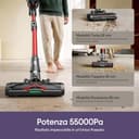 Ultenic 55Kpa/80Min Aspirapolvere Senza Fili U18, Scopa Elettrica Senza Fili Potente con Tubo Pieghevole, Filtrazione Multi-Cono,Display Intelligente, Anti-Groviglio per Peli Animali/Pavimenti/Tappeti - 2