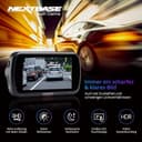 Nextbase® 522GW Dash cam Auto Fronte Retro | Modalità di Parcheggio 24/7 | Dashcam Auto 2K 1440p 30fps | Schermo Tattile da 3" Telecamera | Camera con Angolo di Visione di 140° | MicroSD da 64 GB - 3