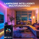 Bratek 2 Lampadine Smart E27 Compatibili con Alexa, Google Home, App Tuya, SmartLife - 11W, 1050 Lumen, Dimmerabili, LED RGB e LED CCT per Multicolore e Bianchi Perfetti - Equivale a 90W Incandescenza - 6
