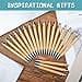 OSDUE Ballpoint Pen Set, 20 Pieces Bamboo Ballpoint Pens, Wooden Ballpoint Pens for Writing, Journaling, School, Office Supplies, Graduation Gift - 5