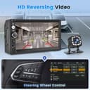 Rimoody Wireless Carplay Double Din Car Stereo, 7 Inch Touchscreen 2 Din Car Radio Head Unit with Android Auto Mirror Link, Bluetooth, FM, EQ SWC/USB/TF/AUX/UI Remote Control + Backup Camera - 5