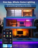 LuminexDesigns LED Deckenleuchte Dimmbar Smart - Deckenlampe Flach mit RGB Hintergrundbeleuchtung WIFI APP Fernbedienung Sprachsteuerung kompatibel Alexa & Google Assistant für Wohnzimmer Schlafzimmer - 4
