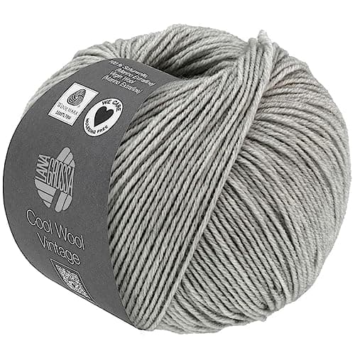 LANA GROSSA Cool Wool Vintage, Merino Classic with Tone-on-tone Colour Effect, Hand Knitting Yarn Made from 100% Virgin Wool (Extra Fine Merino), 50 g Wool for Knitting and Crocheting, 160 m Yarn FB