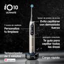 Oral-B iO10 Cepillo De Dientes Eléctrico Lunar Gold, 1 Cabezal Ultimate Clean, 1 Cargador Magnético Rápido con Tecnología iO Sense, 1 Estuche de Viaje Con Carga, 1 Soporte Higiénico para Cabezal - 6