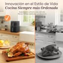Cosori Turbo Tower Freidora de Aire Grande 10,8 Litro, Cavidad Metálica, 50% Ahorra de Espacio, 2630W y Más Rápida, Air Fryer Doble Cesta Vertical, 6 Funciones, Máx 12 Personas, Fácil de Limpiar - 11