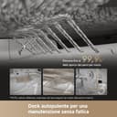 DREAME L50 Pro Ultra Robot Aspirapolvere Lavapavimenti, Auto-svuotamento e Pulizia dei Moci, Rilevamento ostacoli, Navigazione a 360°, Aspirazione da 19.500 Pa, Doppia spazzola Antigroviglio - 7