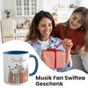 Swiftea Tasse Kaffeetasse mit Spruch Tasse Bücherregal Album Design Tasse Musik Fan Swiftea Geschenk Personalisiert mit Namen Best of Album Geschenkidee Geschenk für Tochter Freundin - 5