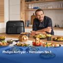 Philips Airfryer 3000 Series Dual Basket, Heißluftfritteuse mit 2 Körben und Frühstücks-Set, 9L, RapidAir Plus Technologie, 90% weniger Fett, Energieeffizient, HomeID App (NA350/03) - 3
