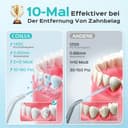COSLUS Munddusche Elektrisch Professional Zähne: 2 Modi & 12 Druckstufen – 600ml Wassertank Zahndusche für Familien Oral Health Enthusiasten/Orthodontie-Patienten – Haushalt & Bad mit 5 Düsen –Schwarz - 3