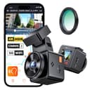 VANTRUE E1 Pro 4K HDR STARVIS 2 Dashcam Auto vorne, 5Ghz WLAN Mini Dash Cam mit CPL, GPS Sprachbefehle, 15Sek. Puffer Parküberwachung, Prima Nachtsicht, 1.54 Zoll 160°Versteckte Autokamera, max. 1TB - 1