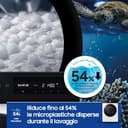 Samsung Lavatrice Bespoke AI WW11DB7B94GE/U3, Libera installazione, 11 Kg, Wifi, Ecodosatore, AI Energy Mode, Carica Frontale, Corpo: Bianco, Oblò e Pannello: Nero, 60l x 85h x 60p cm - 8