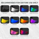 PSLER Helmet Visor for Shoei NXR2 Z8 Tinted Visor for RF-1400 CWR-F2 CWR-F2R X-Fifteen X15 X-SPR Pro Motorbike UV Protection Face Shield Replacement Accessories(Silver) - 4