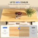 FLEXISPOT Scrivania Elettrica Regolabile in Altezza 180×80 cm con Doppio Motore e Porta USB, Piano Monoblocco da 25 mm, Gambe a 3 Sezioni, Portata 120 kg, 4 Memorie, Rilevamento Ostacoli - 9