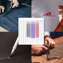 MEISO Bolígrafo Borrable de Calor Rotuladores de Tela Borrables 4 Colores de Marcadores Borrables con Calor con 52 Recargas para Cuero, Ropa, Costura, Confección - 7