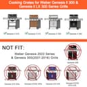 GFTIME 47.6 X 33.7CM Cast Iron Cooking Grates for Weber Genesis II E/S-310, EX315, 310/335 and Genesis LX E-340/S-340 Gas Grills, Pack of 2 - 3