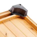 Ferplast DOMUS XL Casetta per Cani in Legno FSC - Tetto Apribile con Chiusura, Impermeabile & Anti-UV - Griglia Aerazione - Porta Antimorso in Alluminio - Piedi Isolanti - 121 x 78 x h 78,5 cm - 6