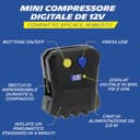 MICHELIN 009518 Mini Compressore Gonfiatore Portatile Digitale 12V 3,5 bar - 2