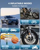 SERVOMASTER Compresor Aire Portatil, Inflador Ruedas Coche 150PSI, Inflador Electrico con Función de Parada Automática, Compresor Aire Coche, Pantalla Digital y Luz LED, para Coche Moto Bicicleta Bola - 5