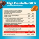 Premier Protein - High Protein Bar 50% - Chocolate Caramel - 16x40g - Low Sugar - Low Carb - palmölfrei - 6