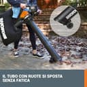 WORX - Aspirapolvere / Soffiatore Brushless senza fili 40V - 4Ah - WG583E (335km/h, 575 m³/h, 35 litri, 2 velocità, fornito con batterie e caricatore), arancione - 9