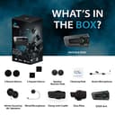 Cardo PACKTALK EDGE Sistema di comunicazione Bluetooth per moto Citofono con cuffia - Confezione doppia - 9