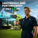 Soplador de Hojas, 900.000 RPM, 2 Baterías y Cargador, Ligero, para Jardín, Césped, Patio, Coche, Eliminación de Nieve y Polvo, Verde - 6