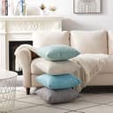 GREATOYAR Juego 2 Cojines de Imitación de Lino, Cojín con Relleno, Antiácaros e Hipoalergénica, para Sofá y Cama, Decoración del Hogar con Cremallera Invisible, 2 Unidades, 45x45cm, Color Beige - 5