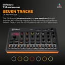 Roland AIRA Compact T-8 Beat Machine | Ultramobile Bass-Machine-Sounds | TR-REC Drum Sequencer | Sechs Rhythmus-Tracks | Integrierte Effekte | USB- und MIDI-Anschlüsse - 7
