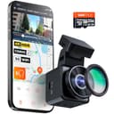 VANTRUE E1 Pro Dashcam & 256GB microSD Speicherkarte, 4K STARVIS 2 Dashcam Auto vorne, 5Ghz WLAN Mini Dash Cam mit CPL, GPS Sprachbefehle, 1.54 Zoll 160°Versteckte Autokamera - 1