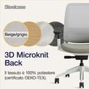 Sedia da ufficio ergonomica Steelcase Series 2 con supporto lombare LiveBack e braccioli 4D Truffle; Prodotto in Europa - 8