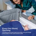 Chicco Next2Me Magic Evo Infant Cosleeping Crib, Compatible with Different Beds, Rocking Mode, Adjustable Height, Sliding Barrier, 4 wheels, Good Air Circulation, Mattress and Bag Included, 0-6 m - 5