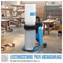 Güde Sistema de aspiración GAA 65.1 (550 W, Potencia de Aire 1150 m³/h, presión Negativa 1145 pa, Manguera de aspiración de 2 m, conexión de aspiración Ø 100 mm, Volumen del depósito 65 l, Incluye - 2