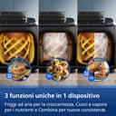 Philips Airfryer Serie 5000 doppio cestello con vapore-Frittura ad aria, cottura a vapore o combinata 19 metodi di cottura; Capacità 9L (3L + 6L), Tecnologia RapidAir Plus, Auto SteamClean (NA550/00) - 4
