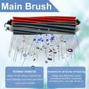 Kit de accesorios para Roborock S8+, S8 Pro Ultra Robot Partes de repuesto, 2 cepillos de rodillo, 4 filtros, 4 almohadillas de fregona, 6 cepillos laterales, 4 bolsas de polvo, 1 cepillo de - 2