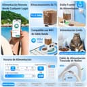 Comedero Gato Automatico Doble WiFi: 5G Dispensador Comida Gatos con Alimentación Lenta y Control por App, Comedero Perro Automatico de 7L para Varias Mascotas, Fácil de Limpiar(ACF190W-C) - 2