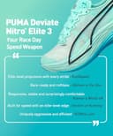 PUMA Deviate Nitro Elite 3 - Tenis de correr para hombre, Mint Melt, 40.5 EU - 7