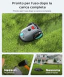 (2026 Upgrade) YARDCARE V100 Robot Tagliaerba a Batteria con Navigazione Visiva, Rilevamento di 150 Ostacoli, Robot Tosaerba Fino a 150 m², Robot Tosaerba con Strisciamagnetica, Lame di Ricambio - 3