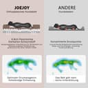 JOEJOY Cuccia ortopedica per cani di taglia media, in memory foam, con divano per cani, smontabile e lavabile, 107x81x17 cm, cuscino antiscivolo a forma di uovo, marrone scuro - 3