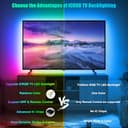5.5M LED TV Retroilluminazione Strisce, per TV da 75-85 Pollici, Striscia LED Sincronizzazione Musicale con APP & Telecomando Controllo, Alimentazione USB, per Adatto a PC Monitore e Camera da Letto - 6