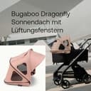 Bugaboo Dragonfly Sonnendach mit Lüftungsfenstern, ausziehbar für zusätzlichen und optimalen Sonnenschutz, wasserabweisend, Morning Pink - 2