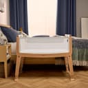 Snuz Pod Studio Next to Me Krippe – tragbares, leichtes Babybett mit Reißverschluss an der Wand, 3D atmungsaktive Matratze und 6 Höheneinstellungen – ideales Heim- und Reisebett mit Rollen, Stockholm - 3