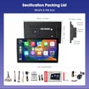 Haudio 9 Inch Wireless 2 din Car Stereo,with Wireless Carplay and Android Auto, IPS Touch Screen,with Backup Camera,Mirror Link,FM Audio Receivers,GPS Navigation, Bluetooth5.0/Voice Control - 8