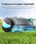 (2026 Upgrade) YARDCARE V100 Robot Tagliaerba a Batteria con Navigazione Visiva, Rilevamento di 150 Ostacoli, Robot Tosaerba Fino a 150 m², Robot Tosaerba con Strisciamagnetica, Lame di Ricambio - 4
